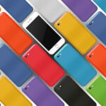 大量のスマホ