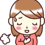 ほっとした女性イラスト