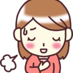 ほっとした女性のイラスト